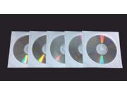 New 5 pieces Blank DVD RW DVDRW 4x Silver Shiny Top 4.7GB Rewritable Media Disc