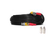 New 10 ft Siamese BNC RCA Video Power Cable for CCTV Security Camera System Black