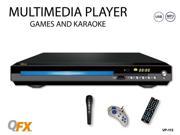 New QFX VP 113 DVD Player All Region Free Multi Zone NTSC PAL Karaoke Games