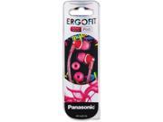 PANASONIC RP HJE125 P HJE125 ErgoFit In Ear Earbuds Pink