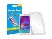 ReVamp Simple Snap Screen Protector Samsung Galaxy Note 4 Tempered Glass Transparent
