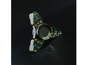 Three-leaf Clover Diamond Hand Fidget Spinner Brass ADHD Adults Children Educational Toys