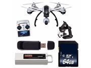 YUNEEC Q500+ Typhoon Quadcopter with CGO2-GB Camera and Steady Grip (RTF) + 32GB SDHC Class 10 Memory Card + 32GB SDHC Class 10 Memory Card + SD Card USB Reader