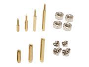 SODIAL 120Pcs M3 Male Female Brass Standoff Spacer PCB Board