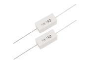 THZY 1R 1 Ohm 5W Wire Wound Ceramic Cement Resistors 10 Pcs