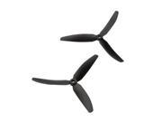 THZY 4 Pairs High Performance 5030 5*3 3-Blade Prop CW CCW Nylon Propeller for RC 250 F330 Quadcopter black