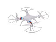 SODIAL SYMA X8C 2.4G 4CH 6-Axis Gyro RC Quadcopter RTF Drone+2.0MP HD Camera White