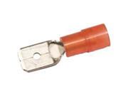 Morris Products 11950 Nylon Insulated Double Crimp Male Disconnects - 22-16 Wire-.03 2 X.250 Tab- Pack Of 100 Morris Products 11950 Nylon Insulated Double Crimp Male Disconnects - 22-16 Wire-.03 2 X.250 Tab- Pack Of 100