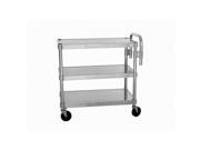 Prairie View NUC2024-3 3 Tier Aluminum Utility Carts, 36 x 