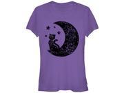Lost Gods The Cat in the Moon Lace Print Juniors Graphic T 