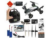 Fly & Drive 6-Axis 2.4 Ghz Air & Land Remote Control Quadcopter Drone Kit with Extra Batteries & Portable Power Charger