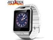 Jieyuteks DZ09 Bluetooth Smart Watch Touch Screen Wrist Wrap Watch Phone SmartWatch Suport SIM Card with Camera Pedometer Anti-lost for Android Phone White