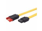 18 inches 6Gb s SATA3 Serial ATA Male to Female Internal Extension cable 7 pin SATA M F Yellow Color