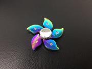 3pcs/lot Rainbow Colorful Five leaf flowers Hand Spinner Rotating Professional Attention To Autism Fingertip gyro Decompress toys