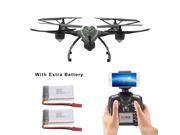 JXD 510W 2.4G WIFI Real-time Transmission Drone with HD Camera High Hold Mode RC Quadcopter with 2 Extra Batteries