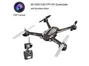 XK X252 5.8G FPV 7CH 3D 6G RC Quadcopter Drone RTF 1804 Brushless Motor, with 720P 140° Wide-Angle HD Camera