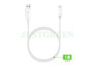 Tritina V8 USB Data Line Charger Cable for Samsung HTC Huawei Xiaomi Coolpad Meizu CellPhones White