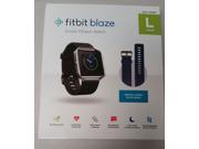 Fitbit Blaze Black Large Smart fitness Watch With Extra large Blue Band