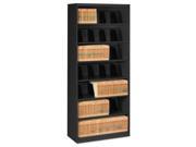 Open Fixed Shelf Lateral File 36w x 16 1 2d x 87h Black