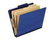 Six Section Colored Classification Folders Letter 2 5 Tab Blue 10 box