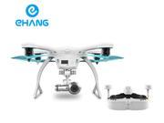 Ehang GHOSTDRONE 2.0 VR iOS, Quadcopter With 4K Sports Camera for Photographer, White/Blue
