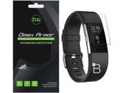 [6-Pack] Dmax Armor Full Coverage Clear Screen Protector For Fitbit Charge 2