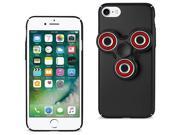 For iPhone 7/6/6S Case TPU Protective Cover with LED Fidget Spinner Toy Black