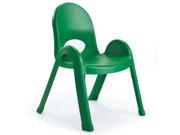 Angeles Home Daycare Preschool Classroom 13 Value Stack Chair Shamrock Green