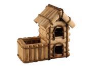 Wooden Twig 2 Story Decorative Bird House