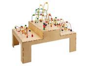Space Shuttle Rollercoaster Group Play Learning Activity Table W Colorful Beads
