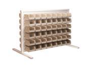 Home Plastic Storage Double Sided Rack with 30210stone Bins 5 Pack