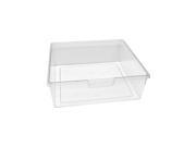Standard Width Home Indoor Office Document Storage Double Depth Tote Tray In Clear