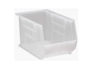 Quantum Storage Stack and Hang Bin 13 5 8in. x 8 1 4in. x 8in. Clear Cart...