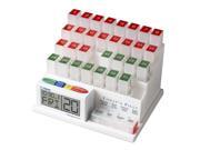Medcenter System Interactive 31 Day Pill Organizer / Storage With Talking 4 Alarm Reminder Clock