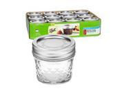 Jars 4 oz. Quilted Crystal Jelly Jars Case of 12