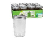 Ball Wide Mouth 16 Ounce Pint Jars with Lids and Bands Case of 12