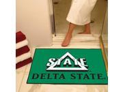 Delta State University COL Sports Team Logo Tailgater Indoor Outdoor Area Rug Star Floor Mat 34