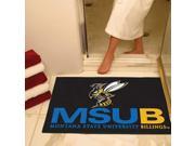 Montana State COL Sports Team Logo Tailgater Indoor Outdoor Area Rug Star Décor Floor Mat 34 x 45