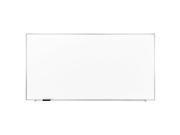 Ghent Non Magnetic Whiteboard with Aluminum Frame 4 H x 8 W