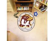 Colleague Quincy University 27 Team Logo Indoor Outdoor Round Soccer Ball Nylon Carpet Area Rug Floor Mat