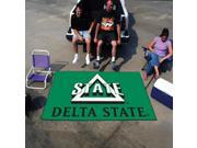 COL Delta State University Team Logo Ulti Mat Indoor Outdoor Area Rug Floor Mat 60 x96