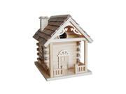 Home Bazaar Cabin Birdhouse Natural