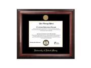 Campus Images University Of Detroit Mercy Gold Embossed Diploma Frame