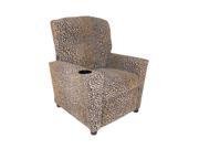 Child Recliner with Cup Holder All Cheetah DZD10886