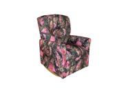 Child Rocker Recliner Contemporary Camouflage Pink True Timber DZD11825