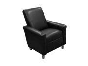 Modern Child Recliner Black Leather Like DZD12049
