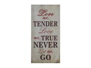Home Decorative Wall Art Love Me Tender Love Me Rue Never Let Me Go