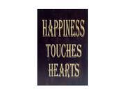 Happiness Touches Hearts Wood Home Decorative Wall Art