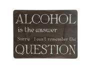 Alcohol Is The Answer Wood Home Decorative Wall Art