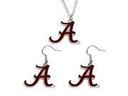 Alabama Tide NCAA Necklace And Dangle Earring Set Charm
